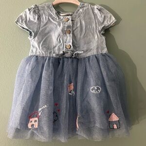 Mayoral dress with houses